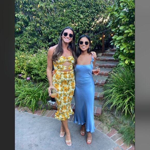 Fortunate One Espresso Drip Midi Dress - Picture 3 of 8